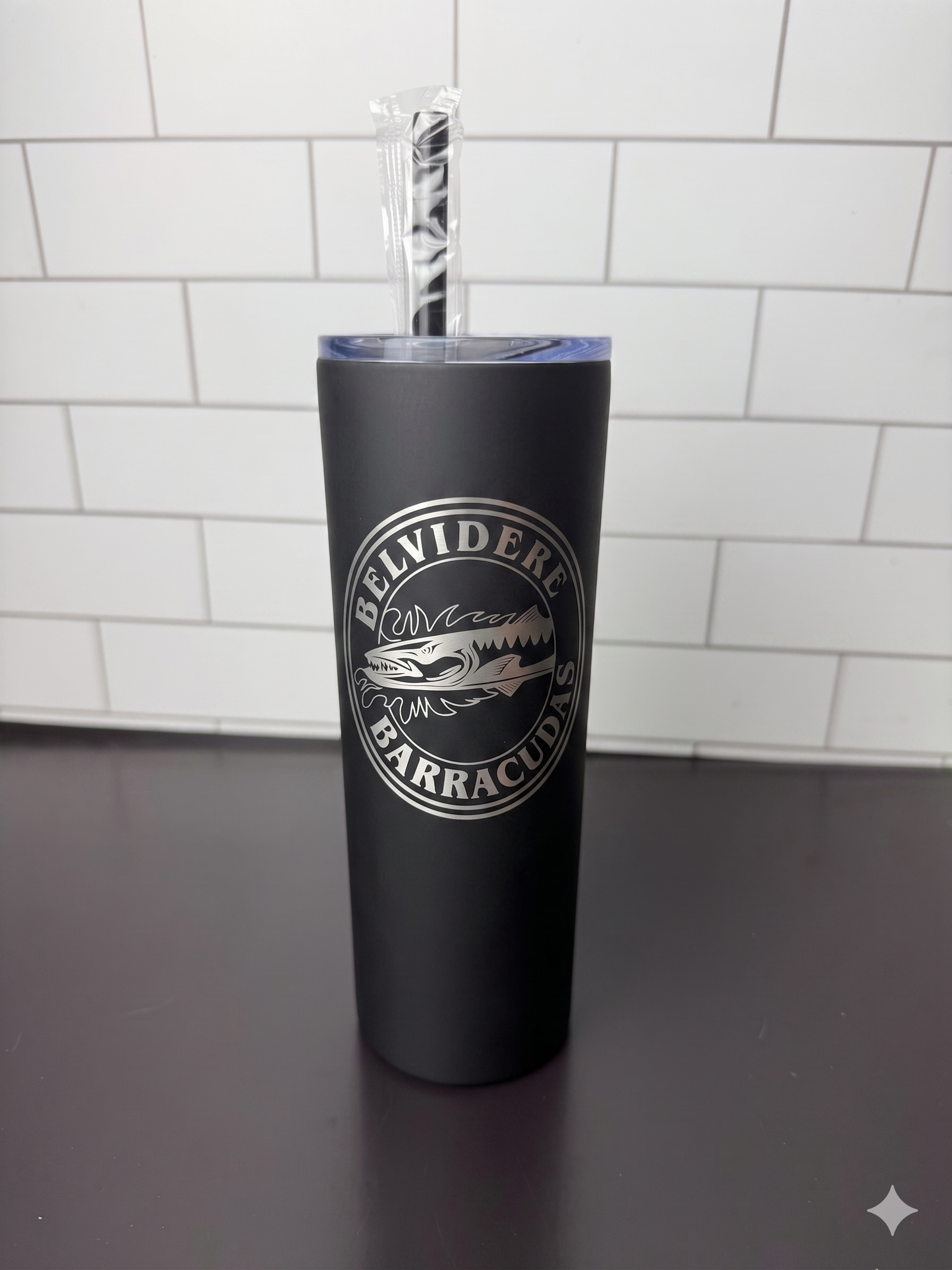 20 Ounce Skinny Tumbler - Belvidere Barracudas