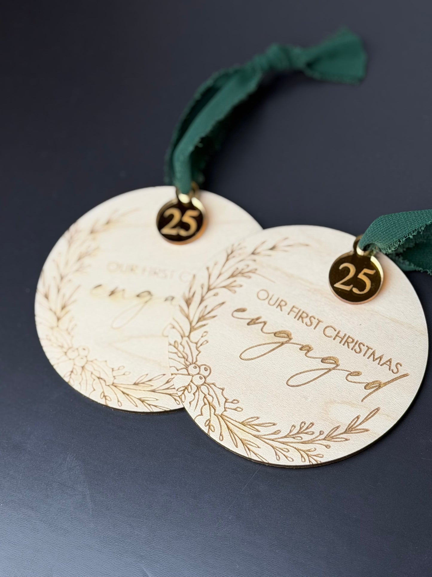 First Christmas Engaged Ornament