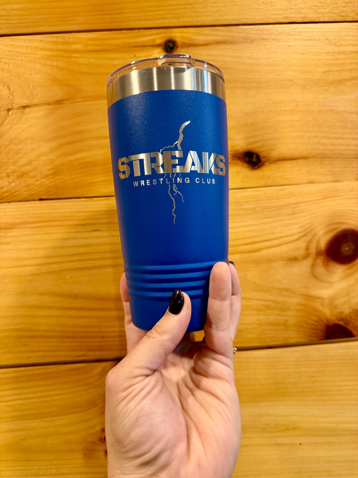 Black Streaks Field Hockey 20 Ounce Tumbler