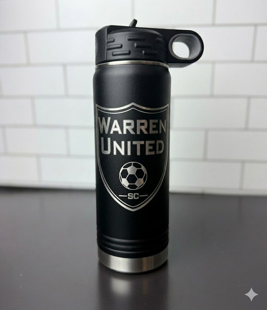 20 Ounce Water Bottle- Warren United