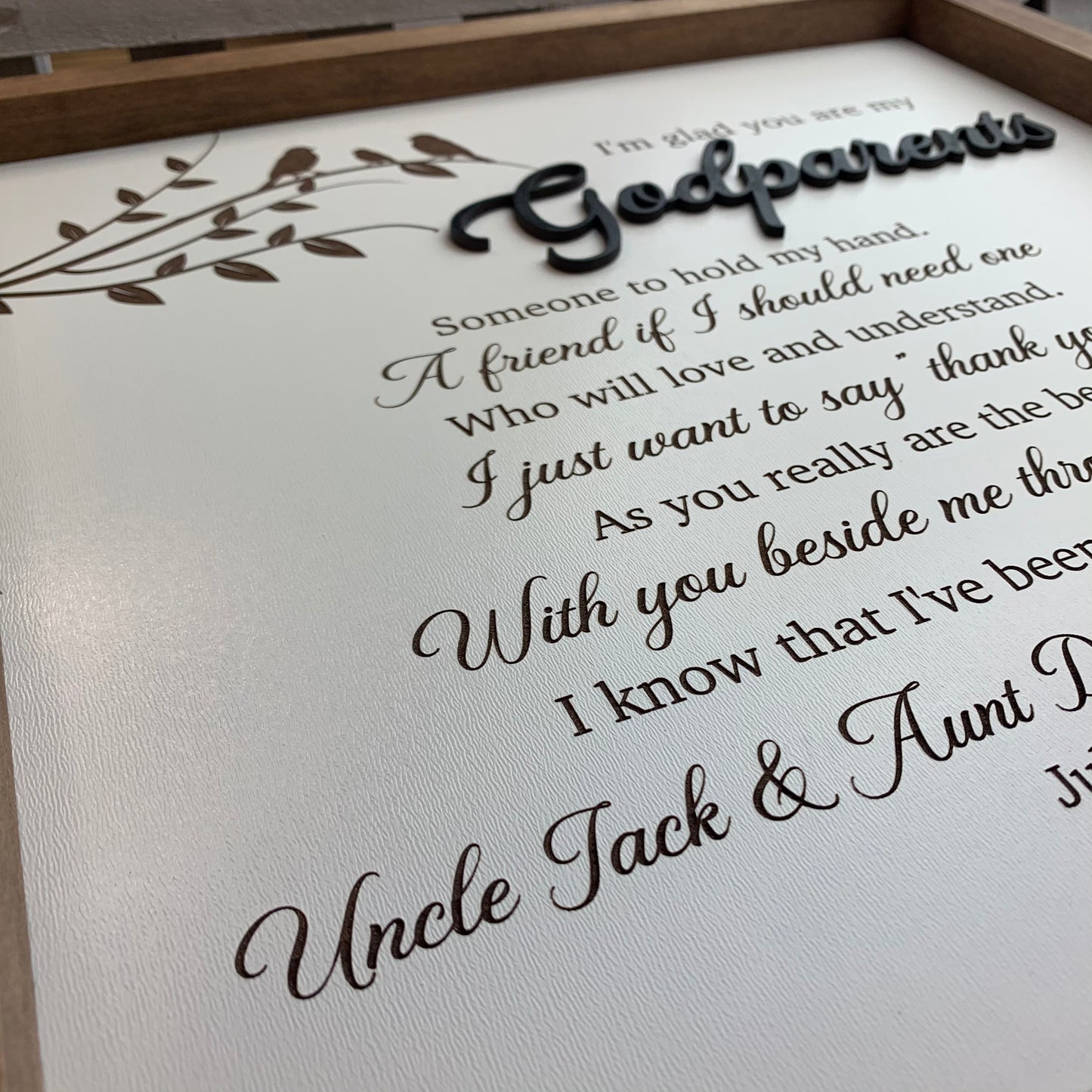Godparents Framed Gift