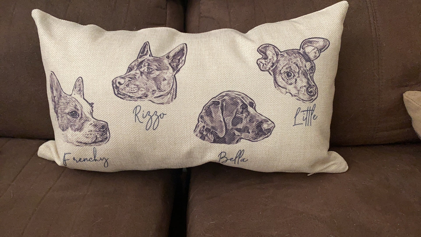 Personalized Pet Photo Lumbar Pillow
