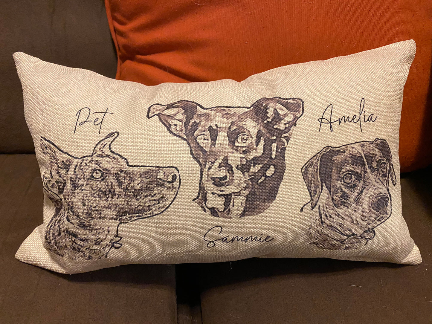 Personalized Pet Photo Lumbar Pillow
