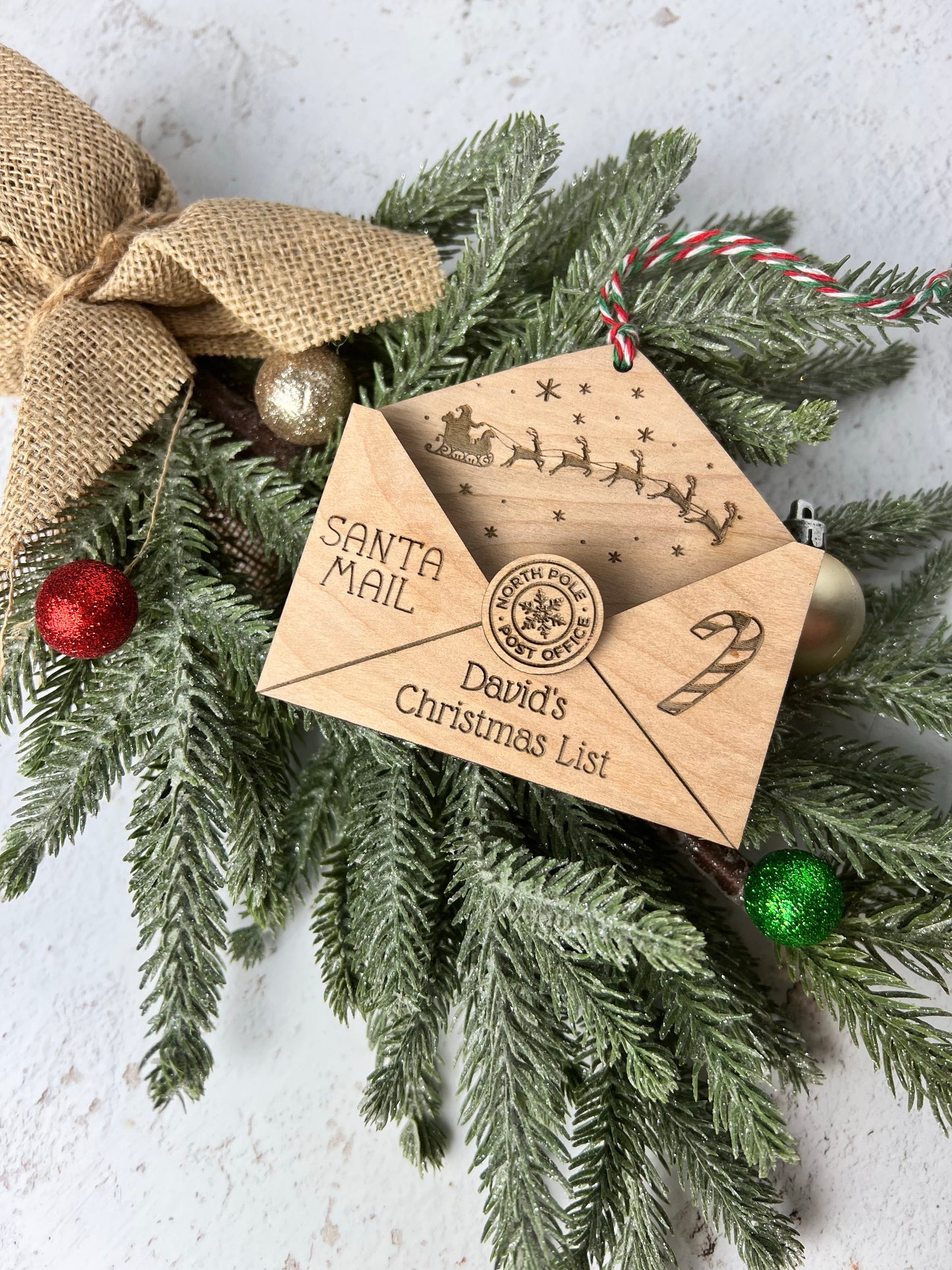 Personalized Christmas List Ornament