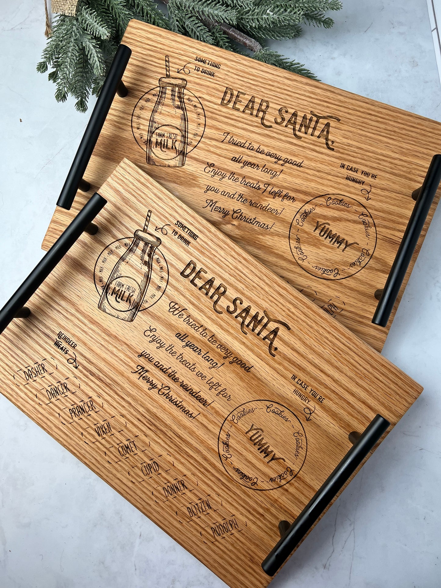 Personalized Santa’s Cookie and Milk Tray