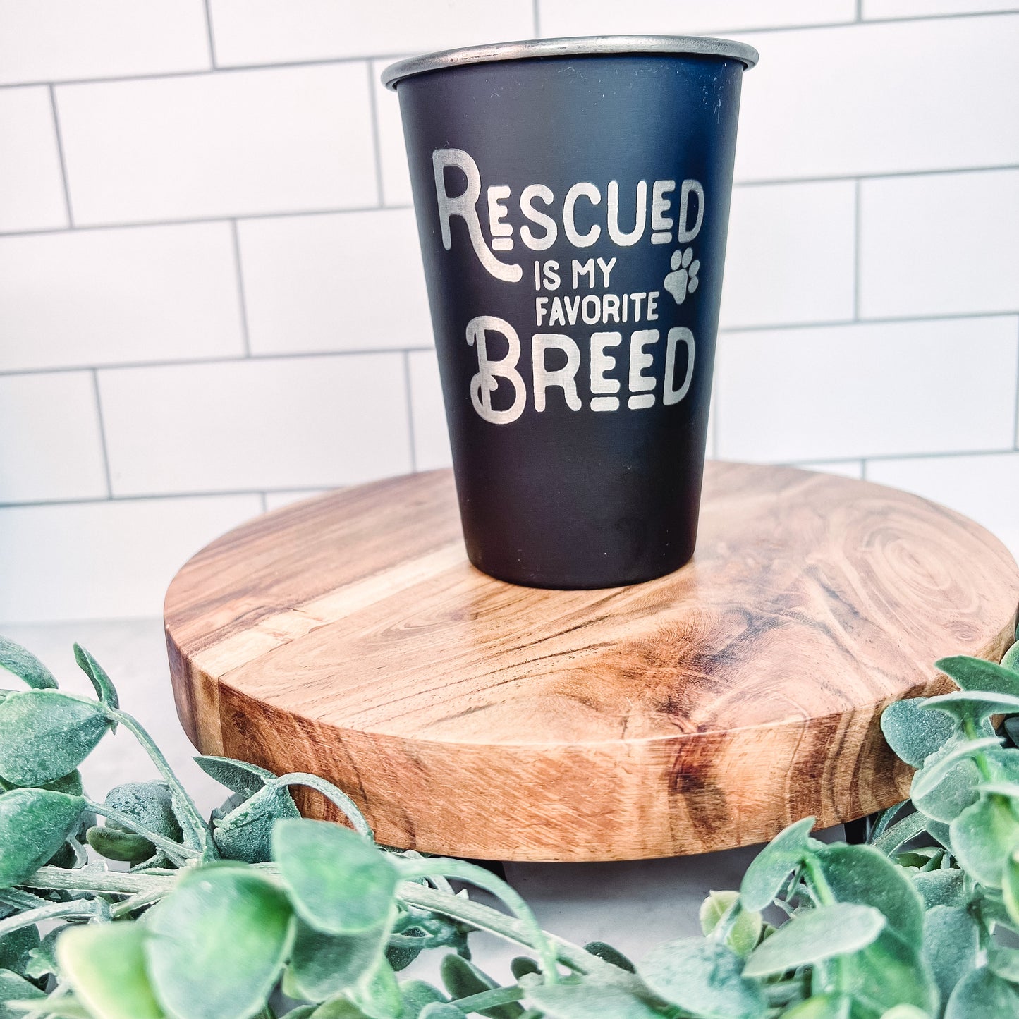 Dog Themed Engraved Pint Glass