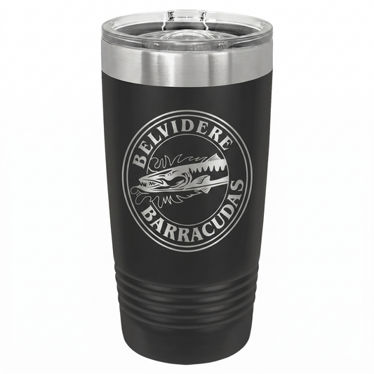 20 Ounce Tumbler with Slider Lid- Belvidere Barracudas