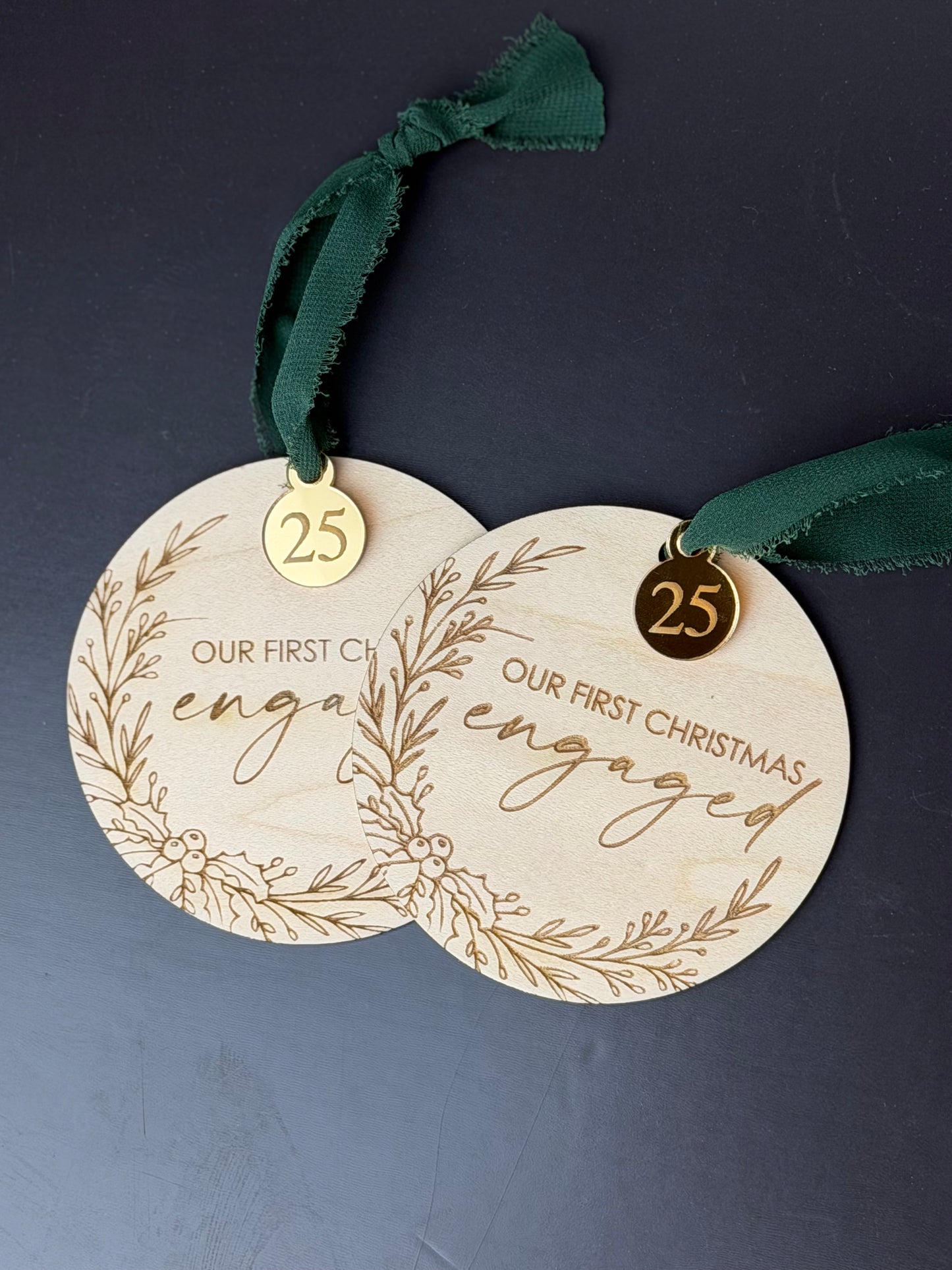 First Christmas Engaged Ornament