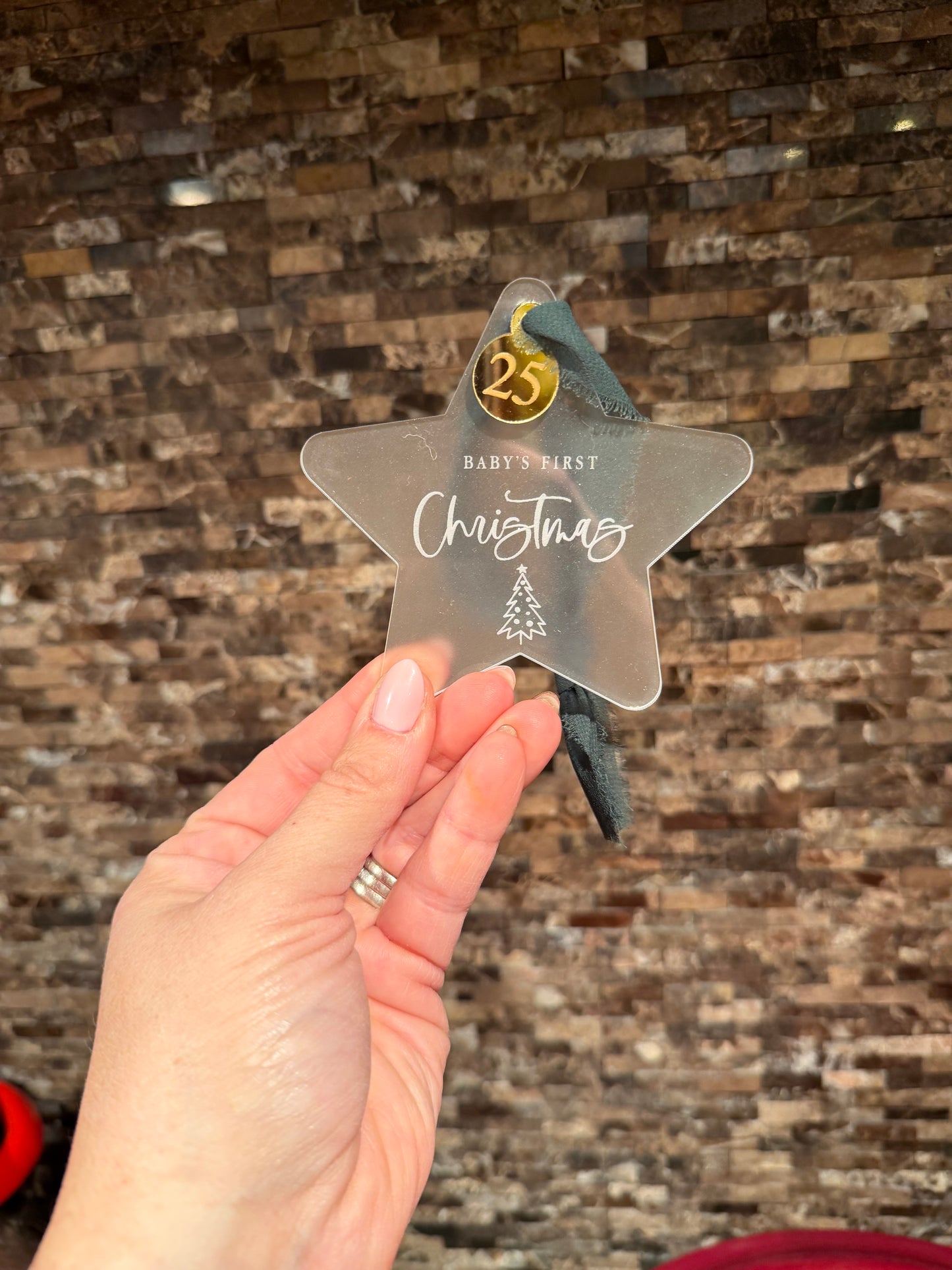 Baby’s first Christmas 2025 Acrylic Ornament