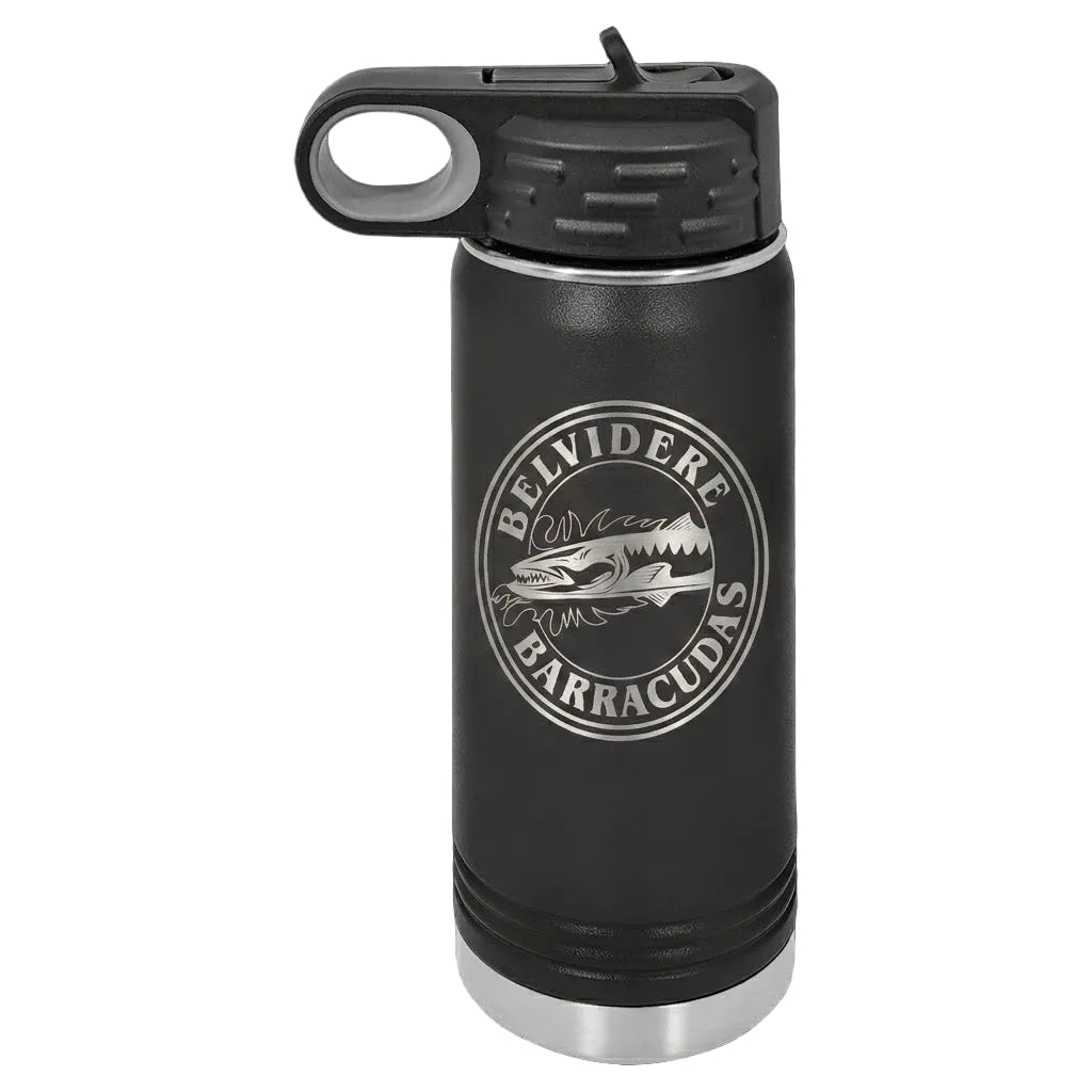20 Ounce Water Bottle- Belvidere Barracudas