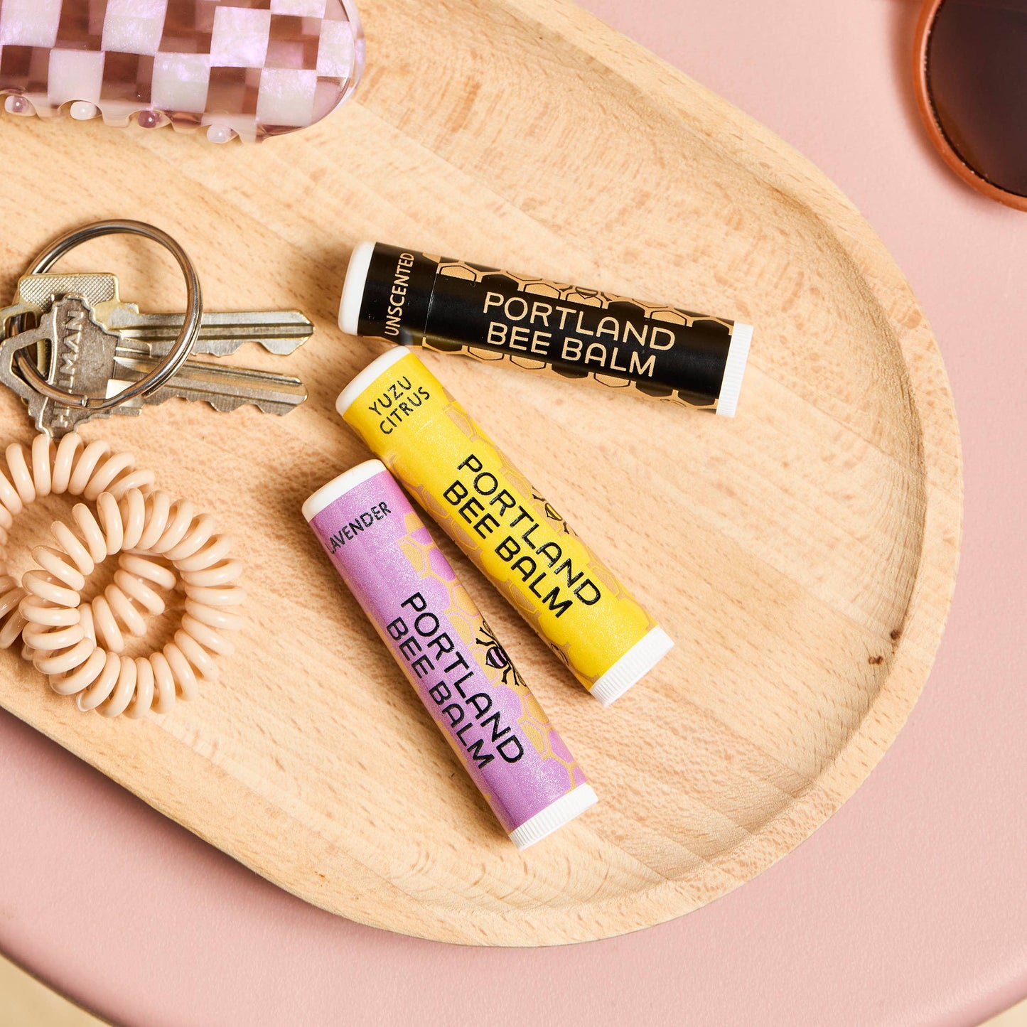 Lavender, Yuzu Citrus & Unscented Assorted Lip Balm – 3-Pack