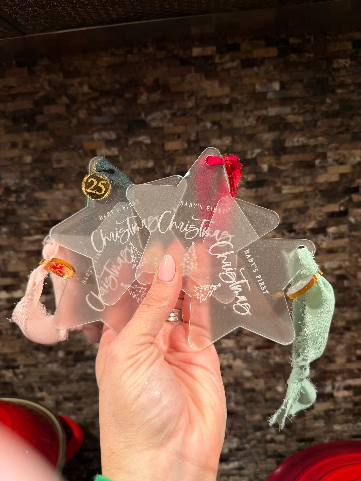 Baby’s first Christmas 2025 Acrylic Ornament