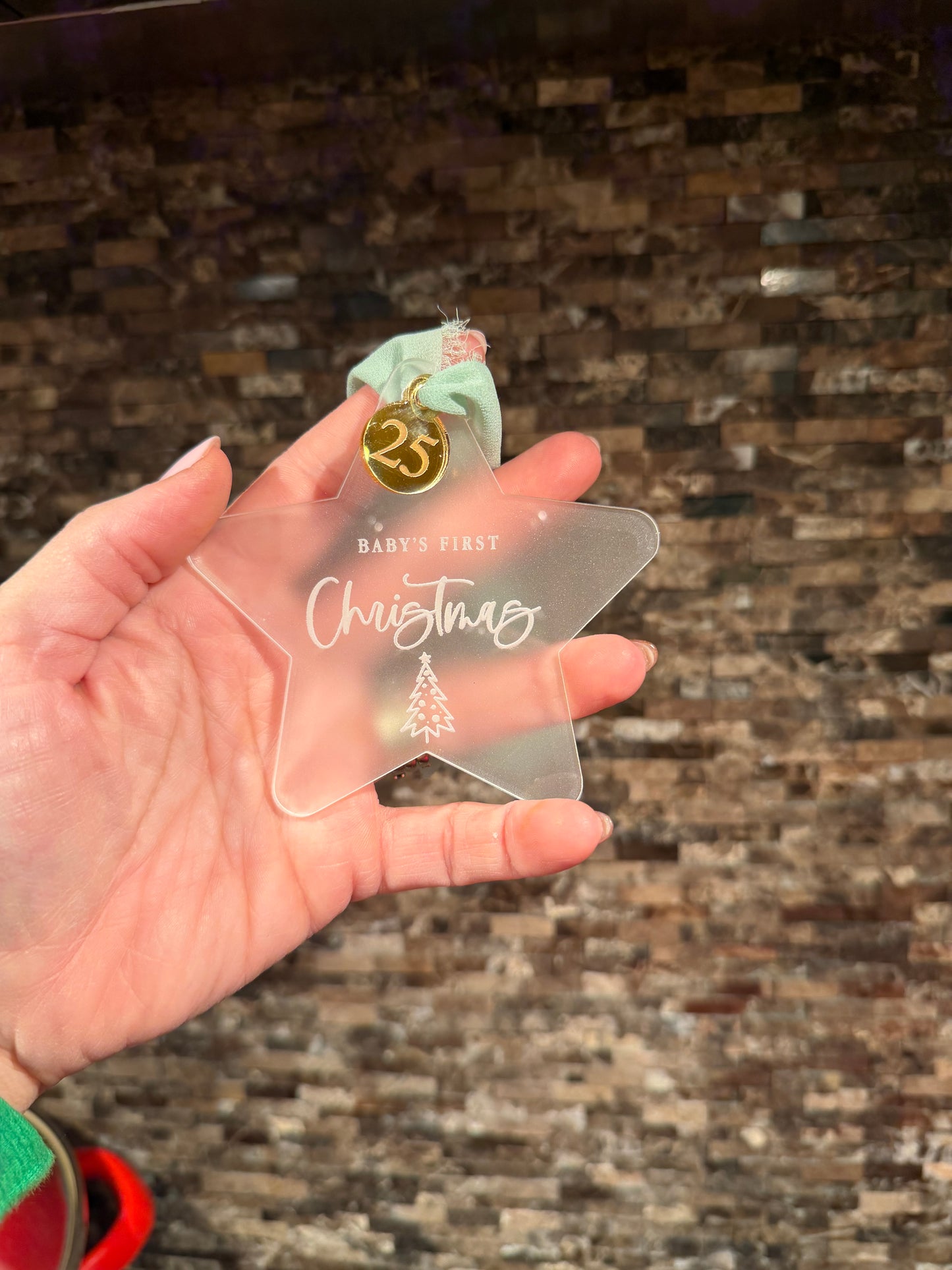 Baby’s first Christmas 2025 Acrylic Ornament