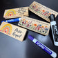 Personalized Colorful Teacher Eraser Set
