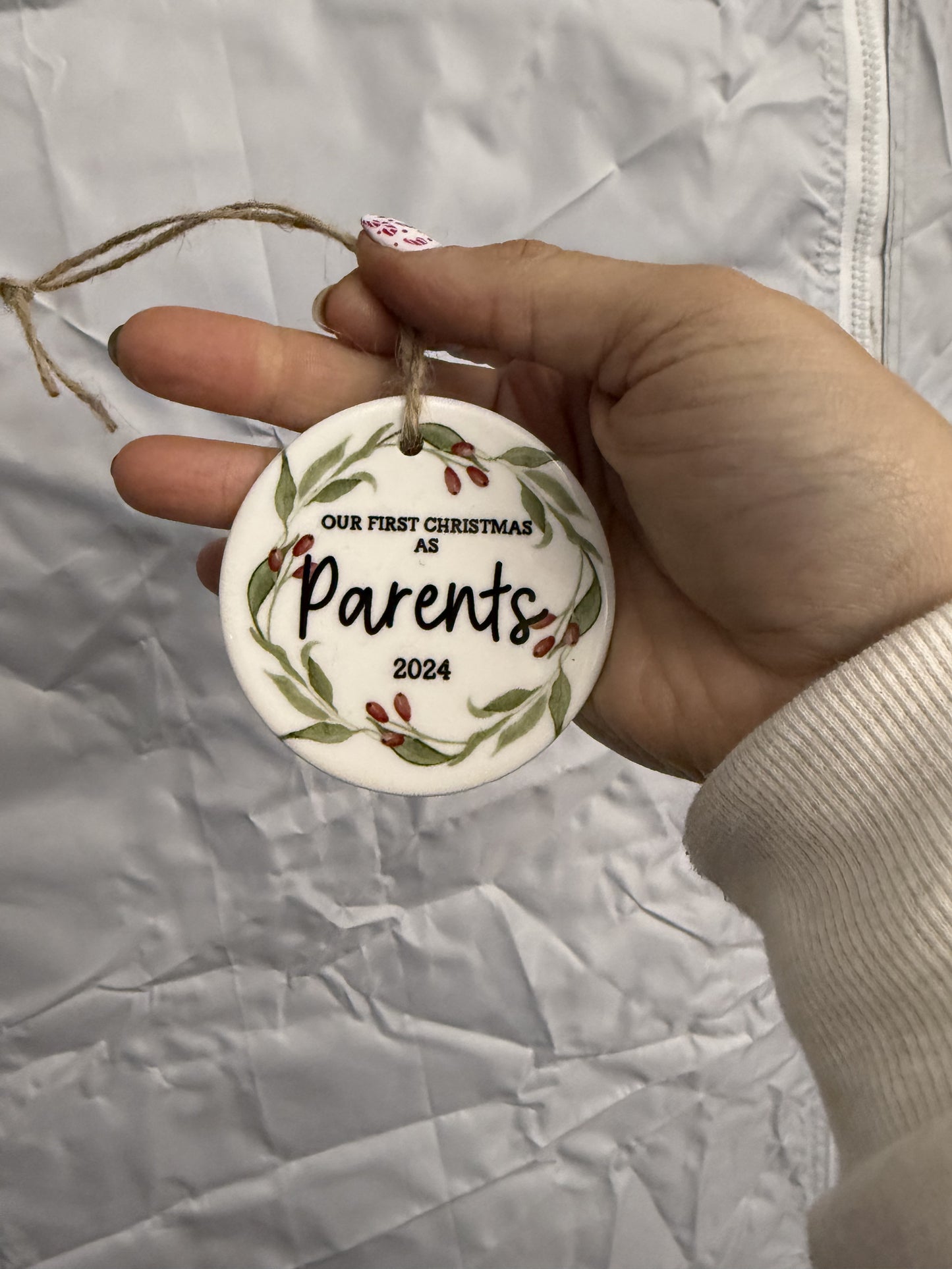 First Christmas as Parents 2024 Ornament