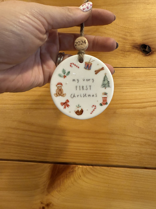 Babys first Christmas 2024 Ornament