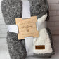 Comfy UGG Blanket with Wooden Gift Tag