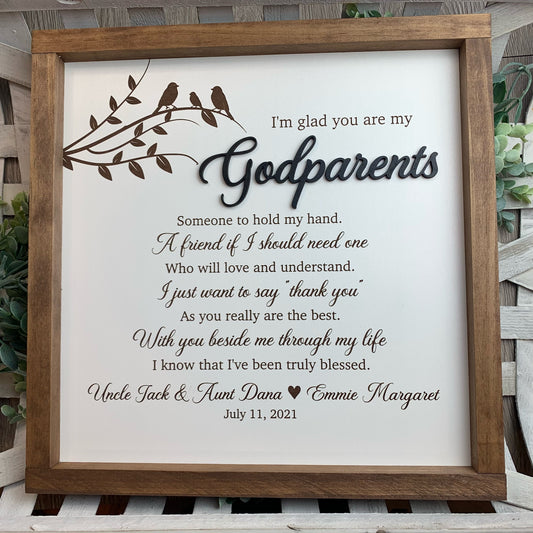 Godparents Framed Gift
