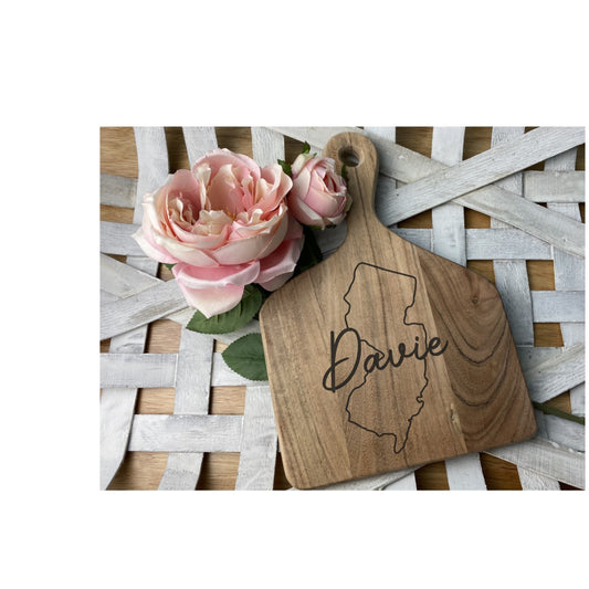 New Jersey Name Cutting Board