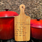 Personalized cutting board | recipe | handwritten recipe