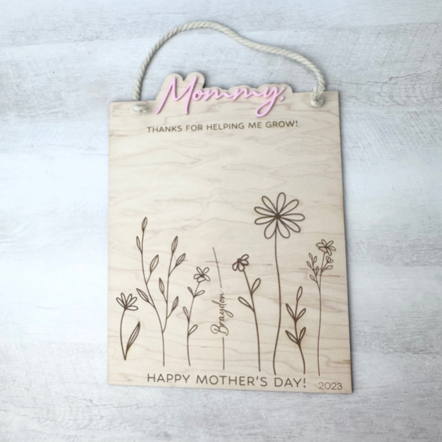 Handprint Flower Mothers Day