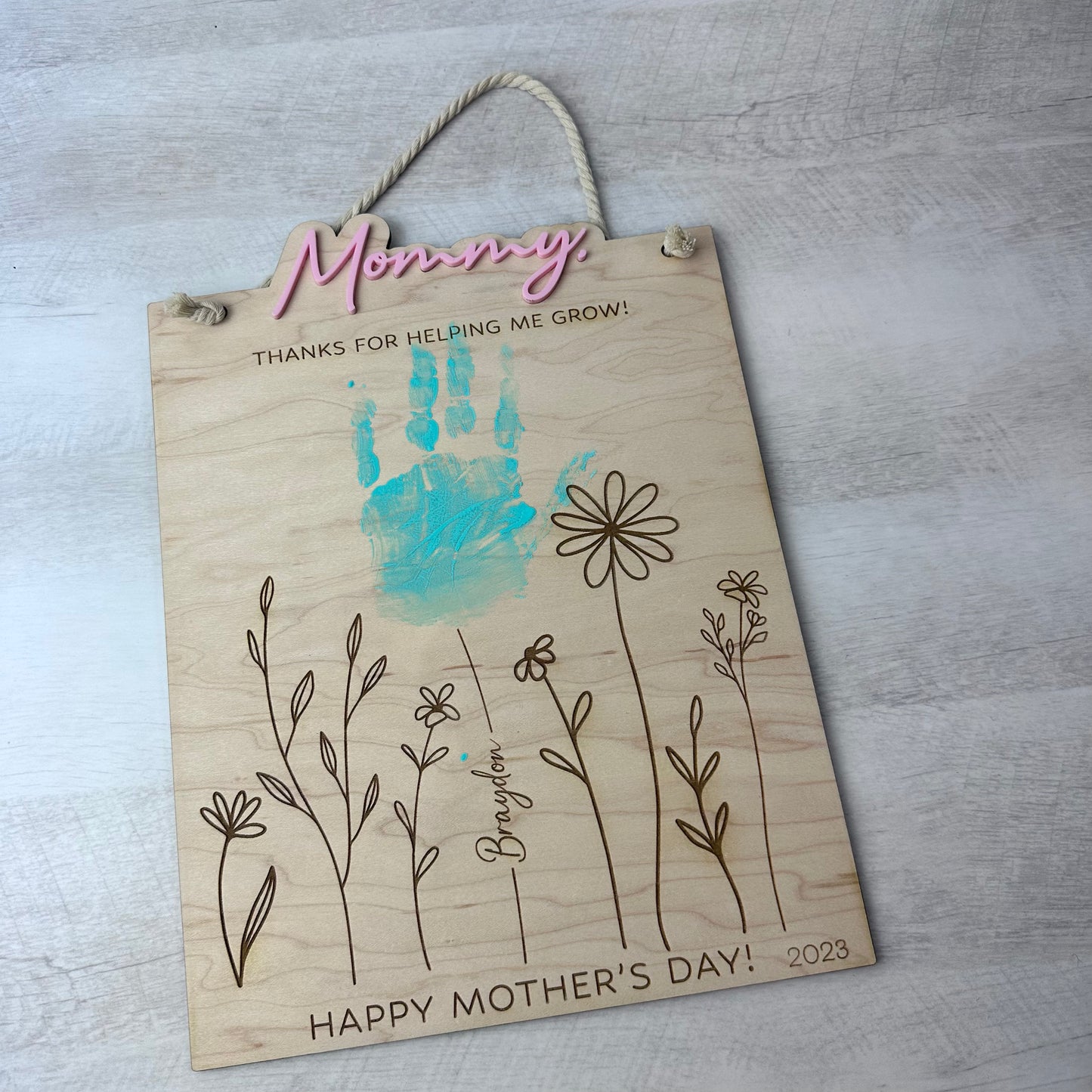 Handprint Flower Mothers Day