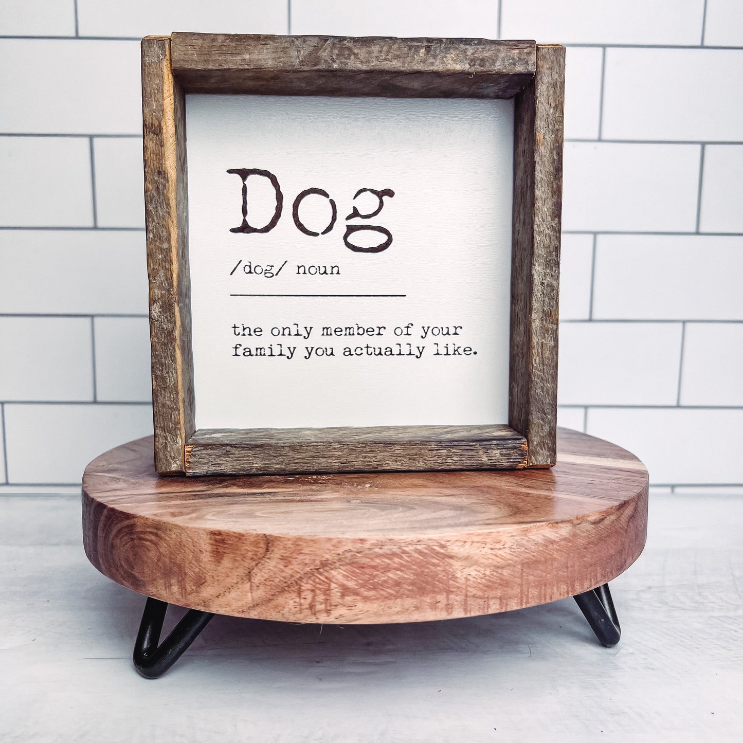 Funny Dog Definition Shelf Sitter