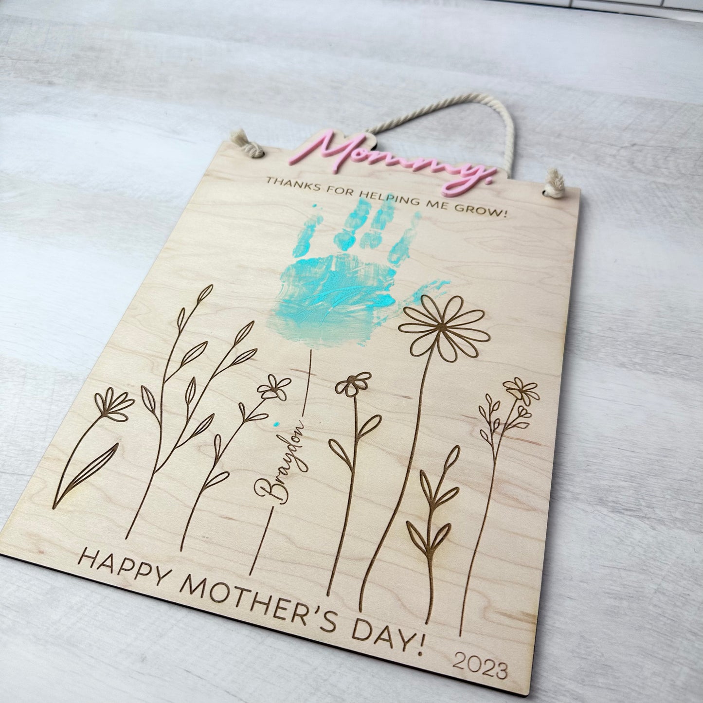 Handprint Flower Mothers Day