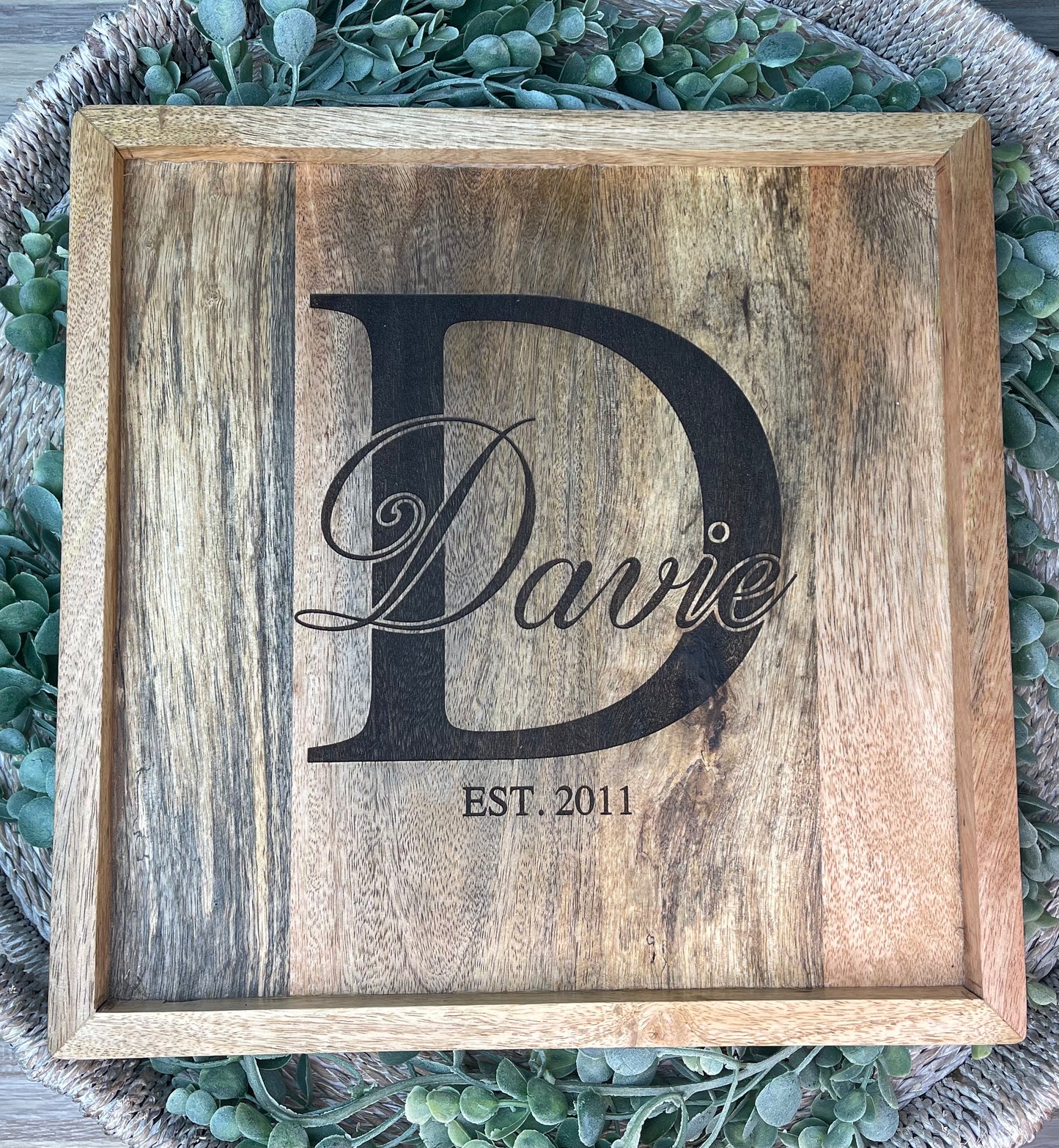 Personalized Square Serving Tray